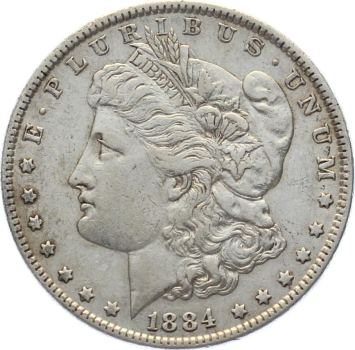 USA 1 Dollar 1884 – Morgan Dollar Silber
